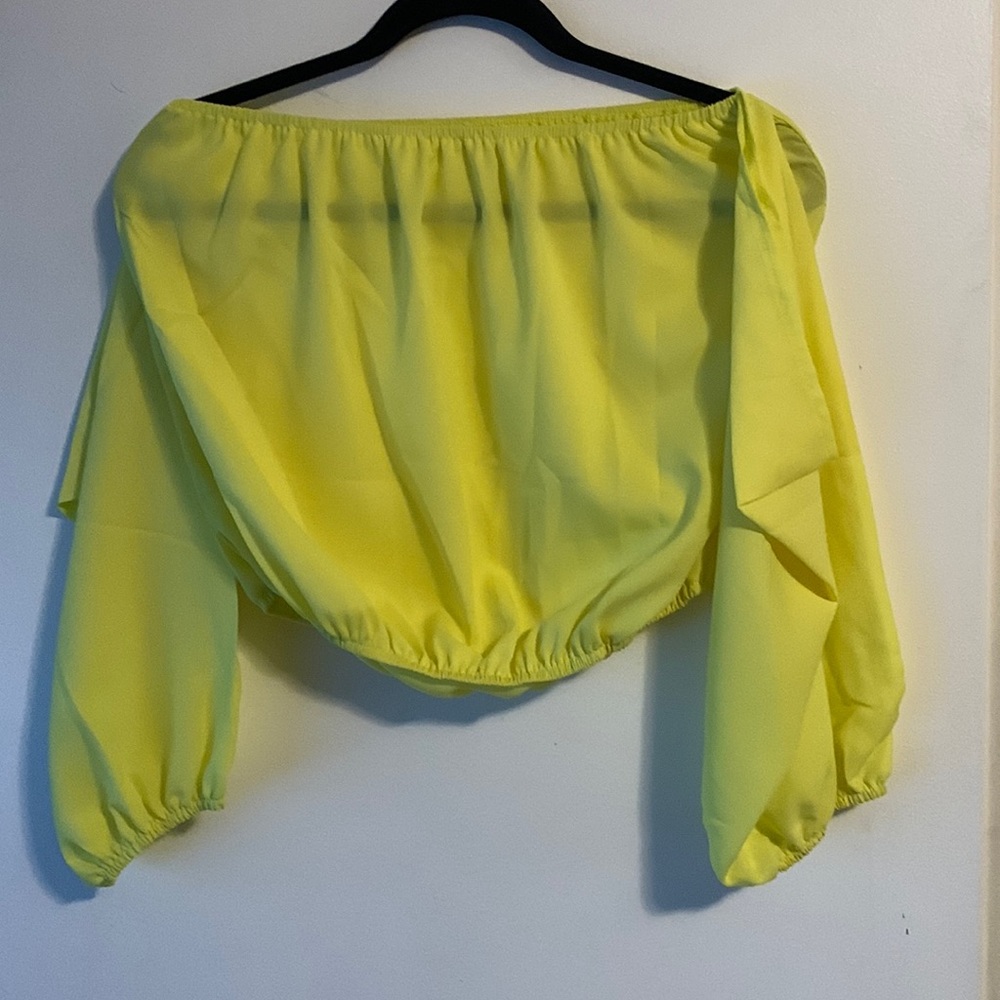 Yellow Blouse.  Never worn.  Size large.